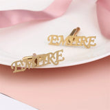 Personalized Name Cufflinks Stainless Steel Jewelry for Women