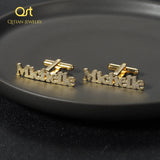 Custom Name Cufflinks - Stainless Steel Women's Jewelry