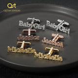 Custom Name Cufflinks - Stainless Steel Women's Jewelry