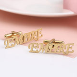 Personalized Name Cufflinks Stainless Steel Jewelry for Women