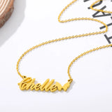 Customizable Butterfly Stainless Steel Name Necklace for Women