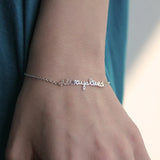 Personalized Nameplate Bracelet for Girls Pendant