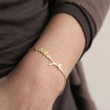Personalized Nameplate Bracelet for Girls Pendant