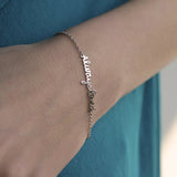 Personalized Nameplate Bracelet for Girls Pendant
