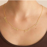 Personalized Nameplate Kids Choker Necklace Stainless Steel Gift