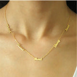 Personalized Nameplate Kids Choker Necklace Stainless Steel Gift