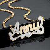 Custom Stainless Steel 18K Name Necklace Jewelry Gift