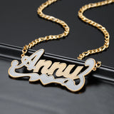 Custom Stainless Steel 18K Name Necklace Jewelry Gift