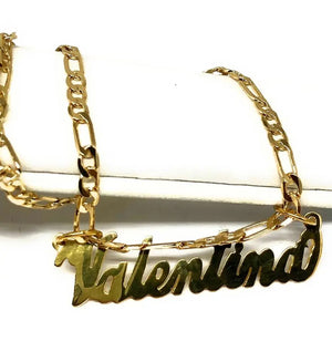 Personalized Nameplate Name Necklace Stainless Steel Charm Pendant For Women