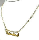 Personalized Nameplate Name Necklace Stainless Steel Charm Pendant For Women