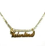 Personalized Nameplate Name Necklace Stainless Steel Charm Pendant For Women