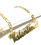 Personalized Nameplate Name Necklace Stainless Steel Charm Pendant For Women
