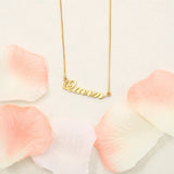 Personalized Nameplate Necklace Copper Name Necklaces for Women
