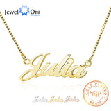 Personalized Nameplate Necklace Copper Name Necklaces for Women