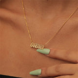 Personalized Nameplate Necklace Stainless Steel O-Chain Necklace