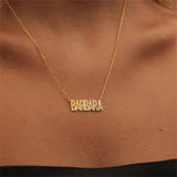 Personalized Nameplate Necklace Stainless Steel O-Chain Necklace