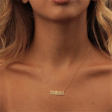 Personalized Nameplate Necklace Stainless Steel O-Chain Necklace