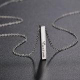 Personalized Coordinates Name Bar Necklace
