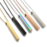 Personalized Coordinates Name Bar Necklace