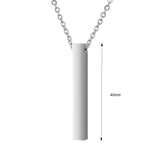Personalized Coordinates Name Bar Necklace