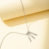 Custom Name Bar Necklace Stainless Steel Pendant Personalized Women Gift