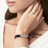 Personalized Names Bracelet Leather Mother's Jewelry Gift