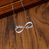 Custom Name Infinity Necklace Stainless Steel Valentine's Gift