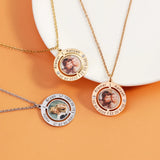 Personalized Anniversary Necklace with Custom Names & Photo