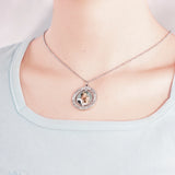 Personalized Anniversary Necklace with Custom Names & Photo