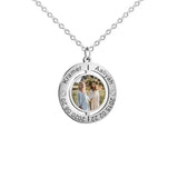 Personalized Anniversary Necklace with Custom Names & Photo