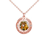 Personalized Anniversary Necklace with Custom Names & Photo