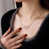 Custom Name Necklace Stainless Steel Pin Pendant Jewelry Gift