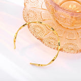 Women Geometric Bangle-Engravable-Stainless Steel Bracelet