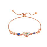 Personalized Infinity Charm Bracelet with Birthstone