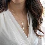 Custom Coordinate Necklace Roman Numeral Graduation Date Engraved Jewelry