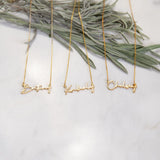 Custom Signature Name Necklace-Personalized Handwriting Style Necklace