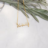 Custom Signature Name Necklace-Personalized Handwriting Style Necklace
