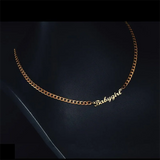 Custom Name Necklace Cuban Chain 925 Sterling Silver Mother's Gift
