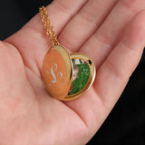 Personalized Wedding Couple Photo Locket Necklace Stainless Steel Pendant