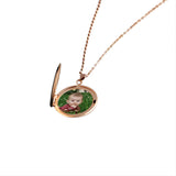 Personalized Wedding Couple Photo Locket Necklace Stainless Steel Pendant