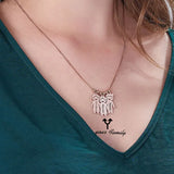 Personalized Stainless Steel Necklace for Women with Beads & Pendants