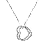 Custom Name Necklace 925 Silver Heart Pendant Personalized Jewelry