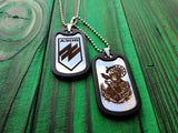 Personalized Dog Tag Necklace Stainless Steel Engraved Name ID Photo Pendant
