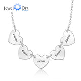Personalized Heart Pendant Necklace Name Gift for Girlfriend