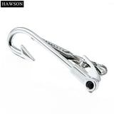 Personalized Silver Crystal Tie Bar for Men