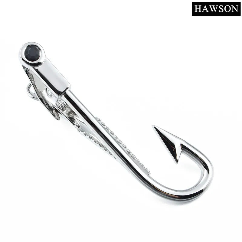 Personalized Silver Crystal Tie Bar for Men
