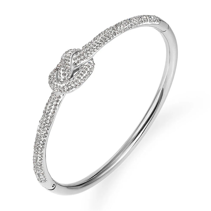 Zircon Crystal Bracelet Clip Cuff Bangles