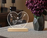 Personalized Night Light Valentines Gift Boyfriend Gift Couples Gift