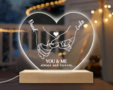 Personalized Night Light Valentines Gift Boyfriend Gift Couples Gift