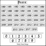 Personalized Number Birth Year Necklaces For Women Gothic Jewelry